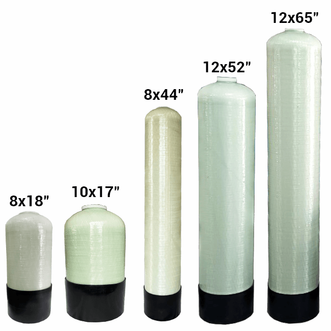 Fiberglass tank (Small) 10x54 inch - Additional spare parts