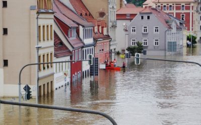 Using tap water during a flood, what should I do?