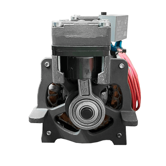 Vacuum pump back
