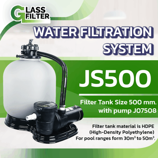 Swimming Pool Water Filtration System - Set Filter + Pump