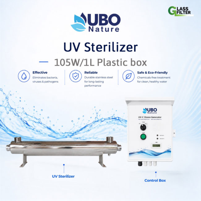 UV STERILIZER for Water UV 105W/1L (with plastic box)