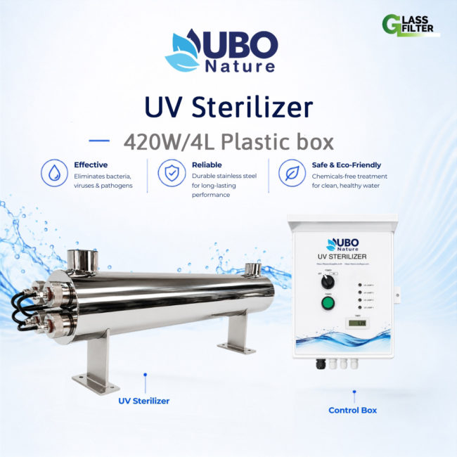 UV Sterilizer for Water UV 420W/4L (with plastic box)