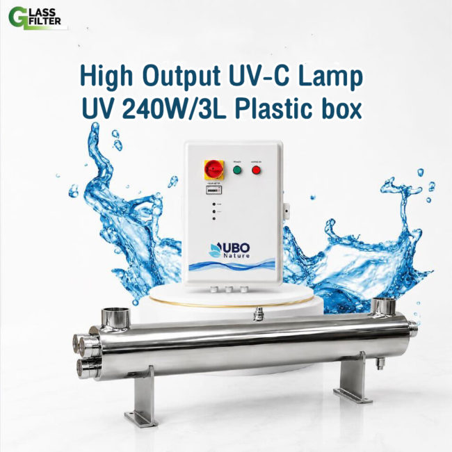 UV STERILIZER for Water High Output UV-C Lamp UV 240W/3L (with plastic box)