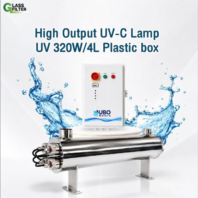 UV STERILIZER for Water High Output UV-C Lamp UV 320W/4L (with plastic box)