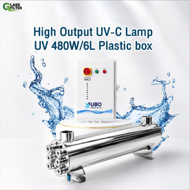 UV STERILIZER for Water High Output UV-C Lamp UV 480W/6L (with plastic box)