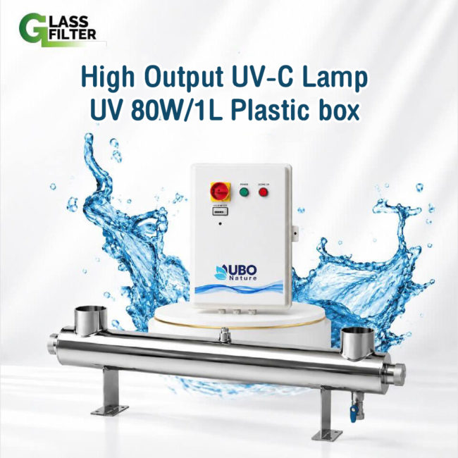 UV STERILIZER for Water High Output UV-C Lamp UV 80W/1L (with plastic box)